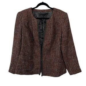 Lafayette 148 New York Tweed Hook Closure Blazer, Women’s 14